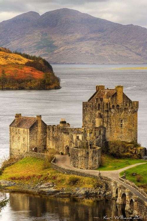 Замъкът Eilean Donan Шотландия онлайн пъзел