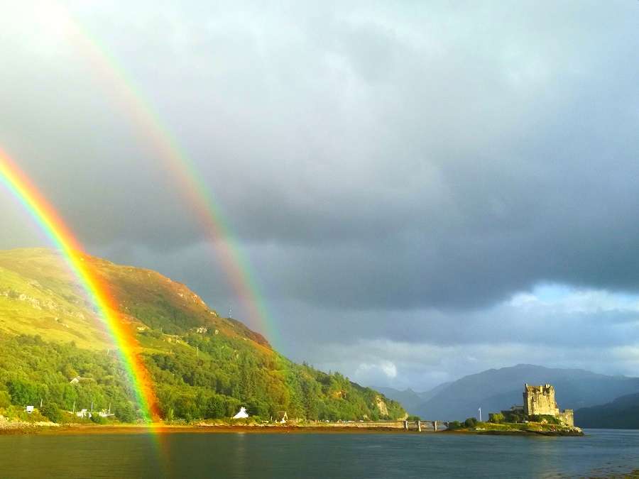 Замъкът Eilean Donan Шотландия онлайн пъзел