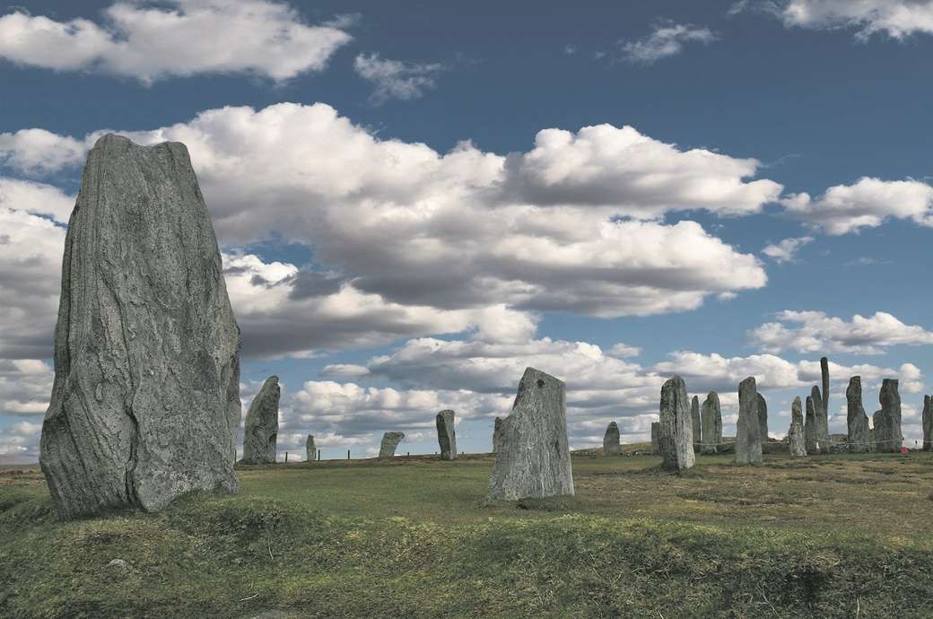Hebrides Standing Stones Schotland legpuzzel online