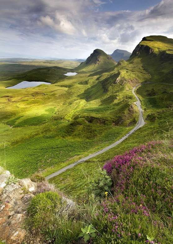 Krajina Skotska na ostrově Skye online puzzle