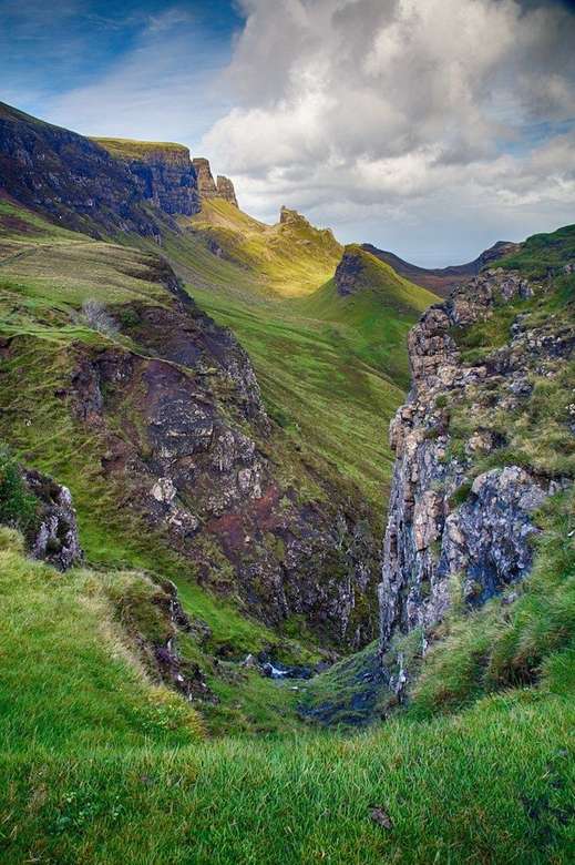 Paisagem da Ilha de Skye na Escócia quebra-cabeças online