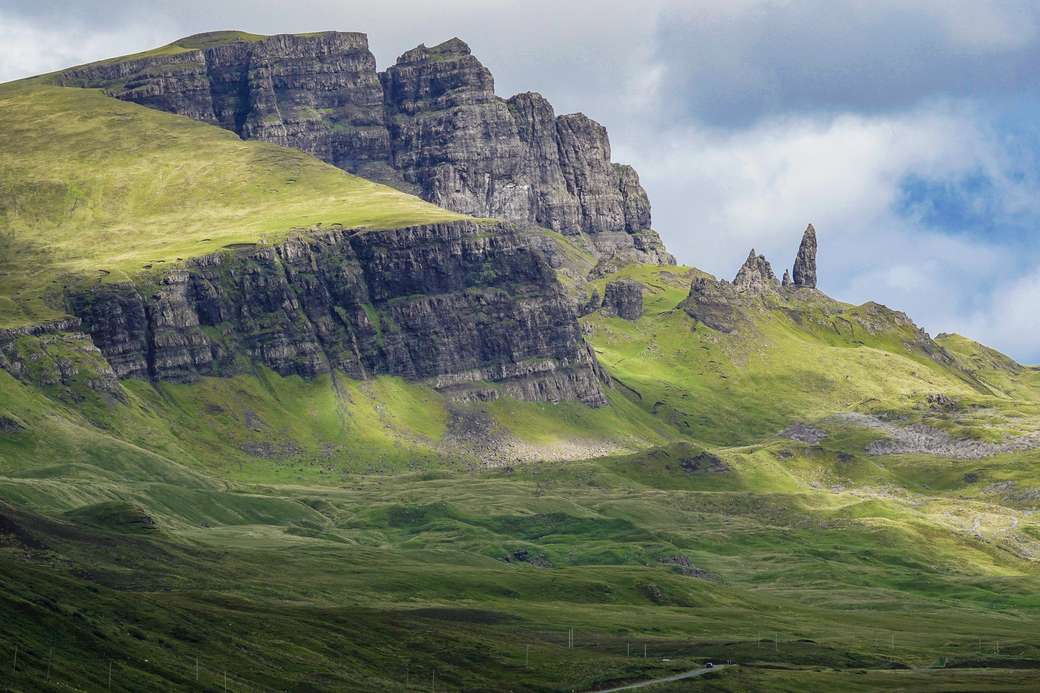 Krajina Skotska na ostrově Skye online puzzle