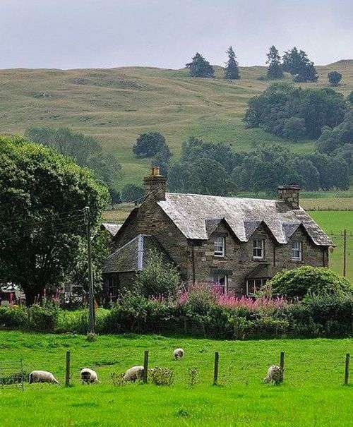 Huisje in Schotland online puzzel