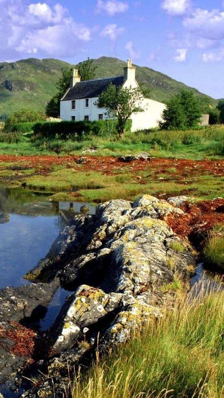 Casa de campo en Escocia rompecabezas en línea