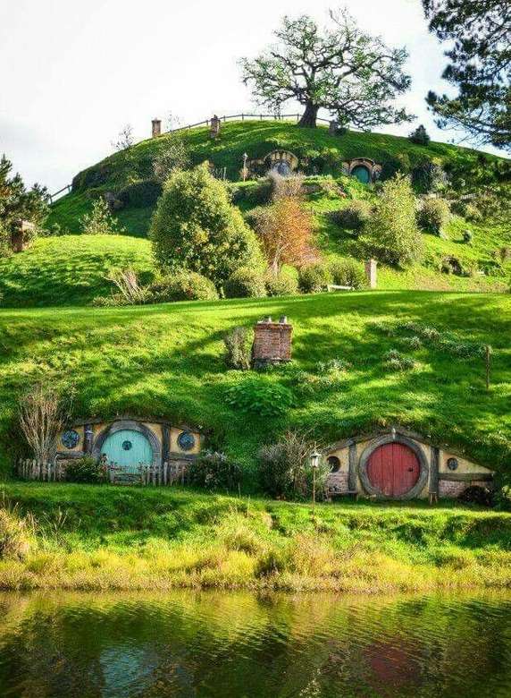 Maisons de Hobbit puzzle en ligne