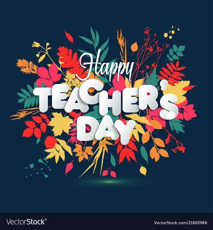 HAPPY TEACHER'S DAY rompecabezas en línea