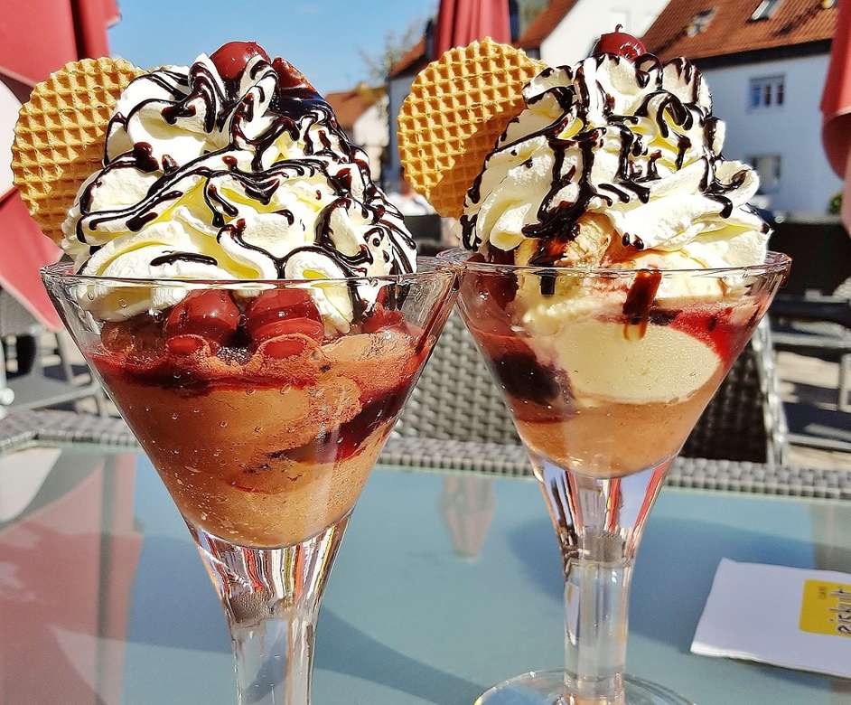 zmrzlinový dezert skládačky online