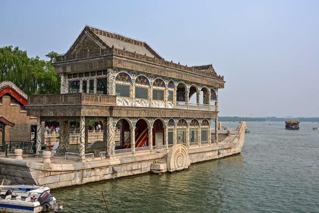china- beijing - keizerin marmeren boot legpuzzel online