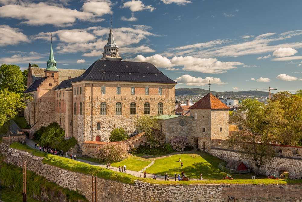 Oslo Akershus Fortress Norwegen Online-Puzzle