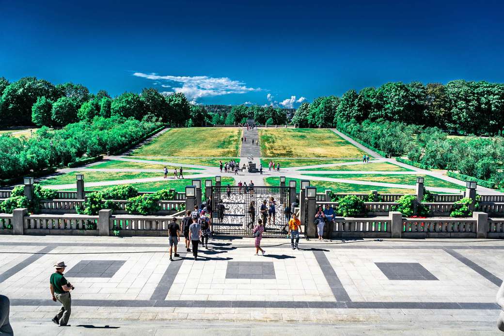 Oslo Vigeland Park Norvégia kirakós online