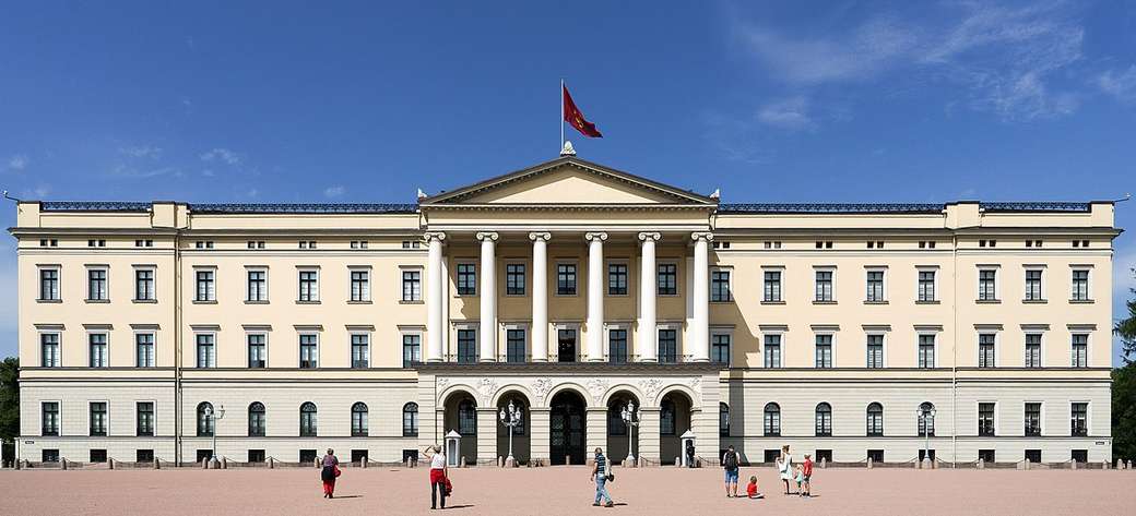 Palais Royal d'Oslo Norvège puzzle en ligne