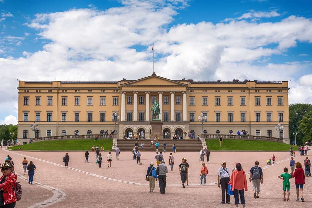 Oslo kungliga palats Norge pussel på nätet