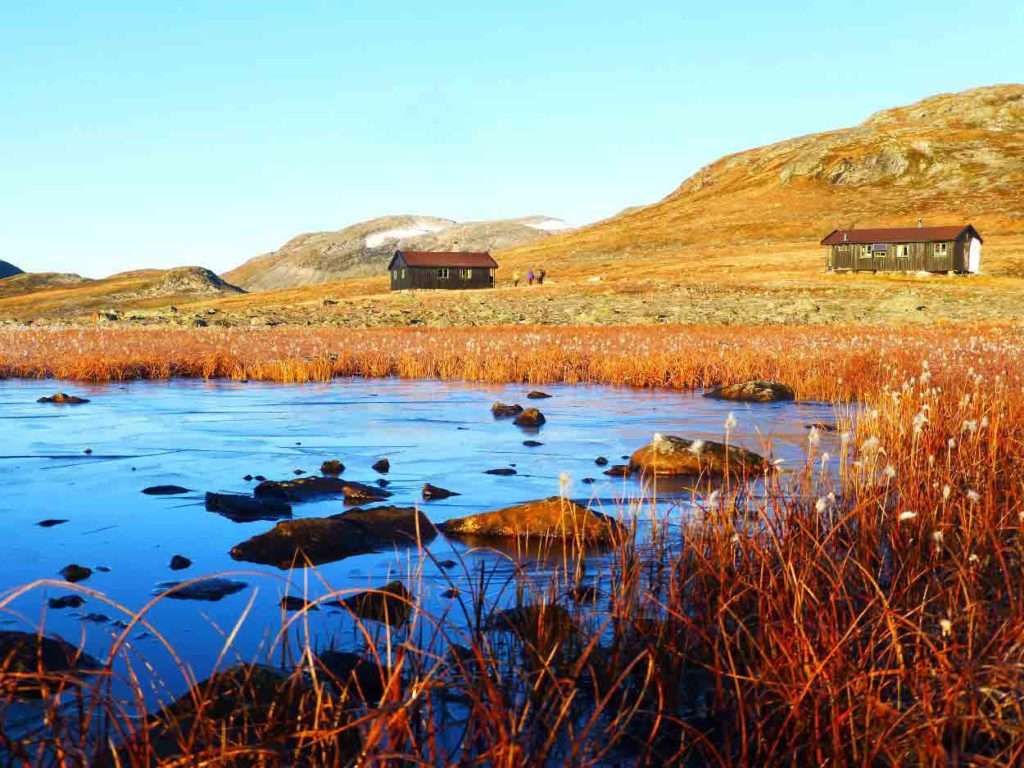Wanderhütten in Norwegen Online-Puzzle