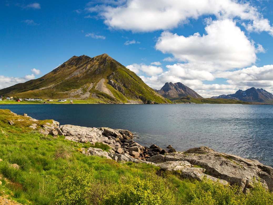 Sortland in Norwegen Online-Puzzle