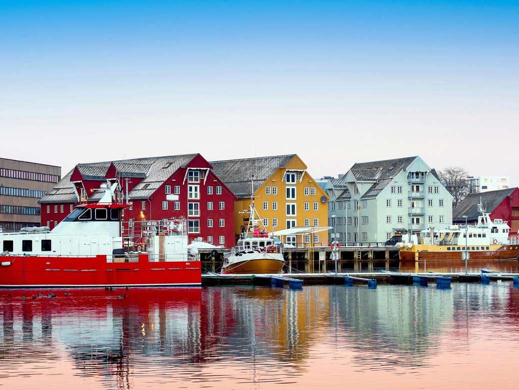 Město Tromso v Norsku online puzzle