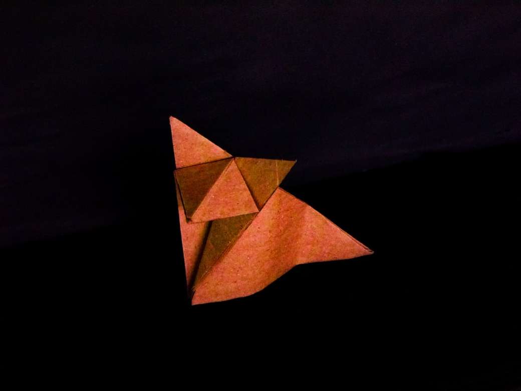 Лиса оригами пазл онлайн