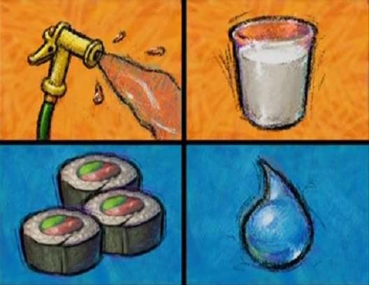 h je pro hadici mléka sushi dešťová kapka online puzzle