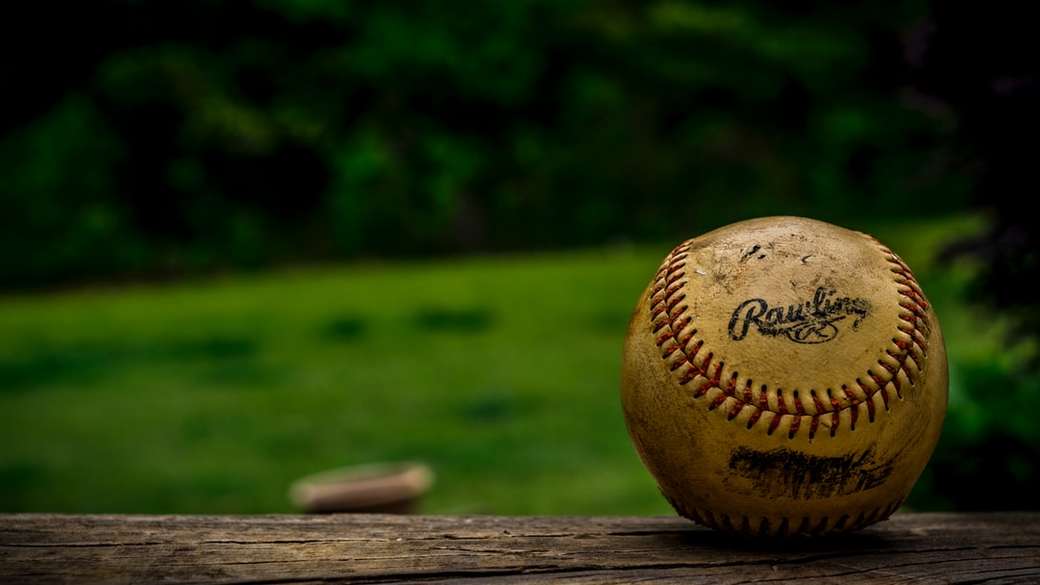 макро изглед на бейзбол пъзел