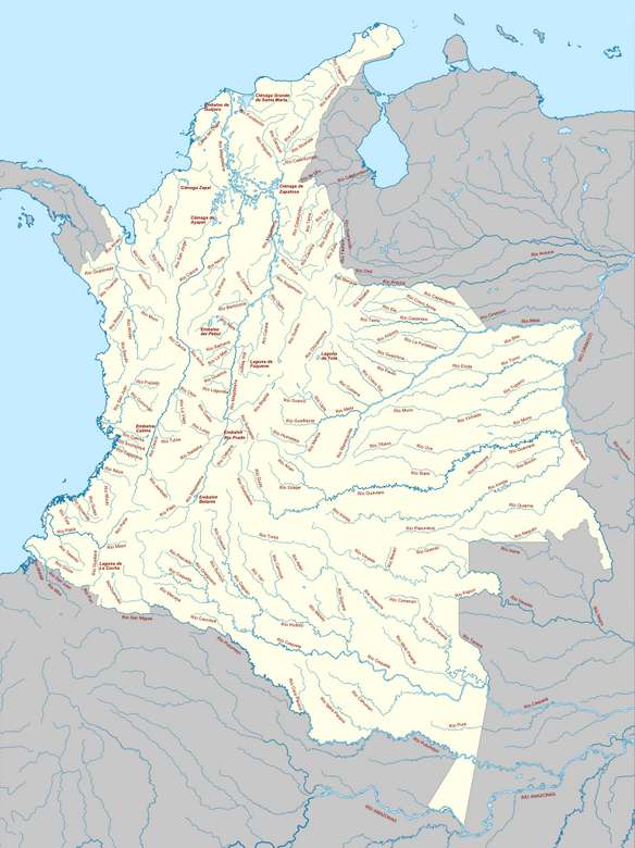 Реки на Колумбия онлайн пъзел
