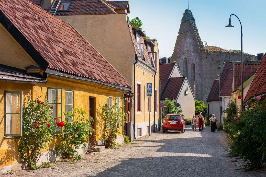 Visby Stadt in Schweden Online-Puzzle