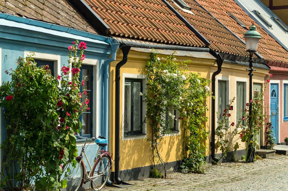 Ystad in het zuiden van Zweden online puzzel