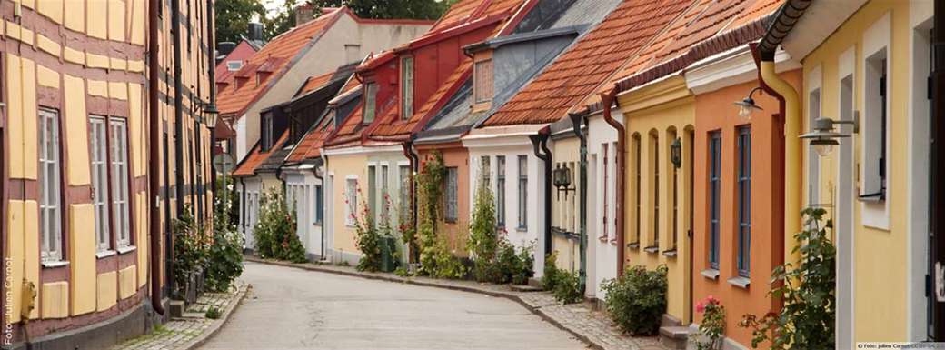Ystad dans le sud de la Suède puzzle en ligne