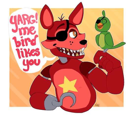 Rockstar Foxy och papegojan pussel på nätet