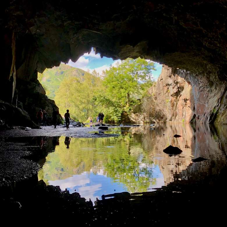 Пещеры Райдал в Озерном крае онлайн-пазл
