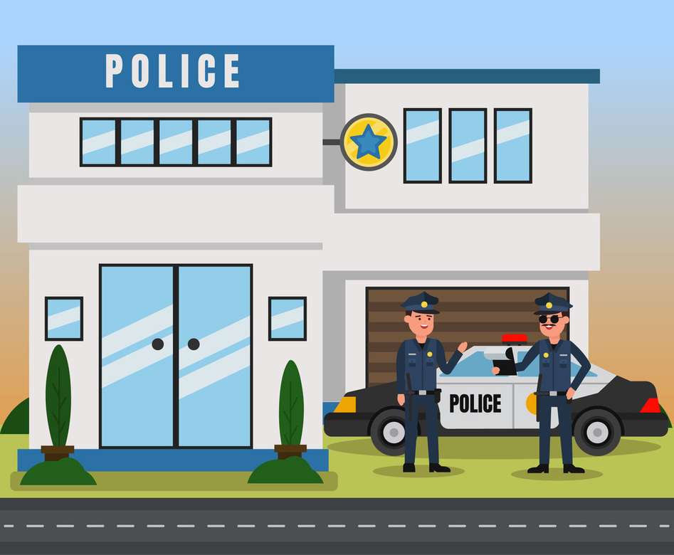 Polisstation pussel på nätet