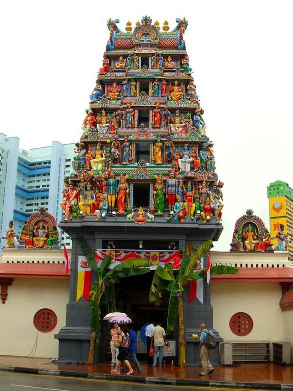 храм Мариаман в Сингапур онлайн пъзел