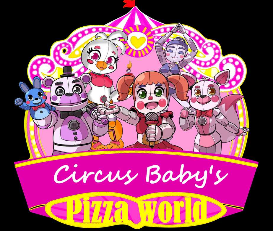 Circus Baby Pizza World (schattig logo) online puzzel