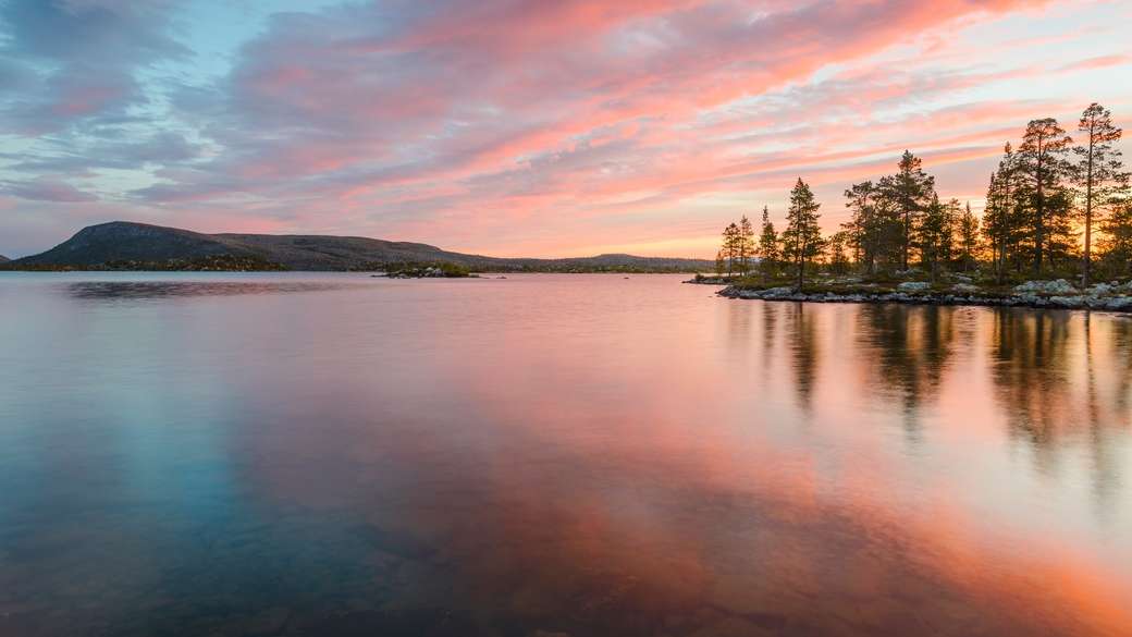 Lac Dalarna Suède puzzle en ligne