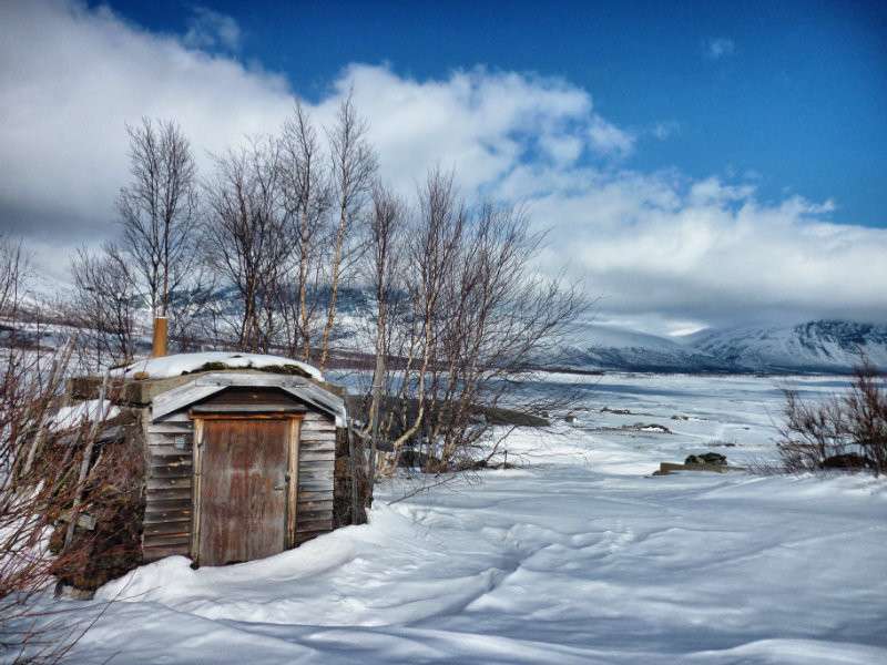 Lapplands Sverige landskap pussel på nätet