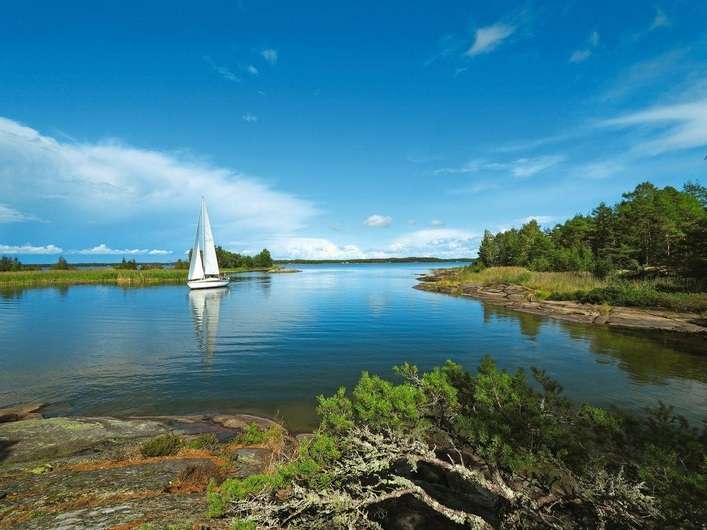 Sjön Vänern i Sverige pussel på nätet
