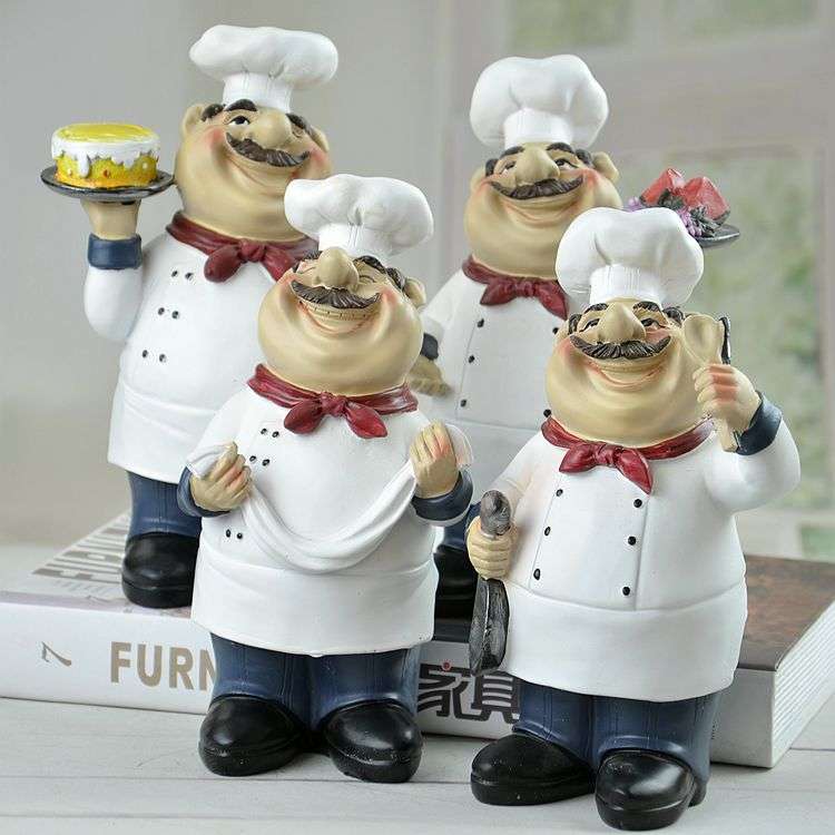 cuisiniers - figurines puzzle en ligne