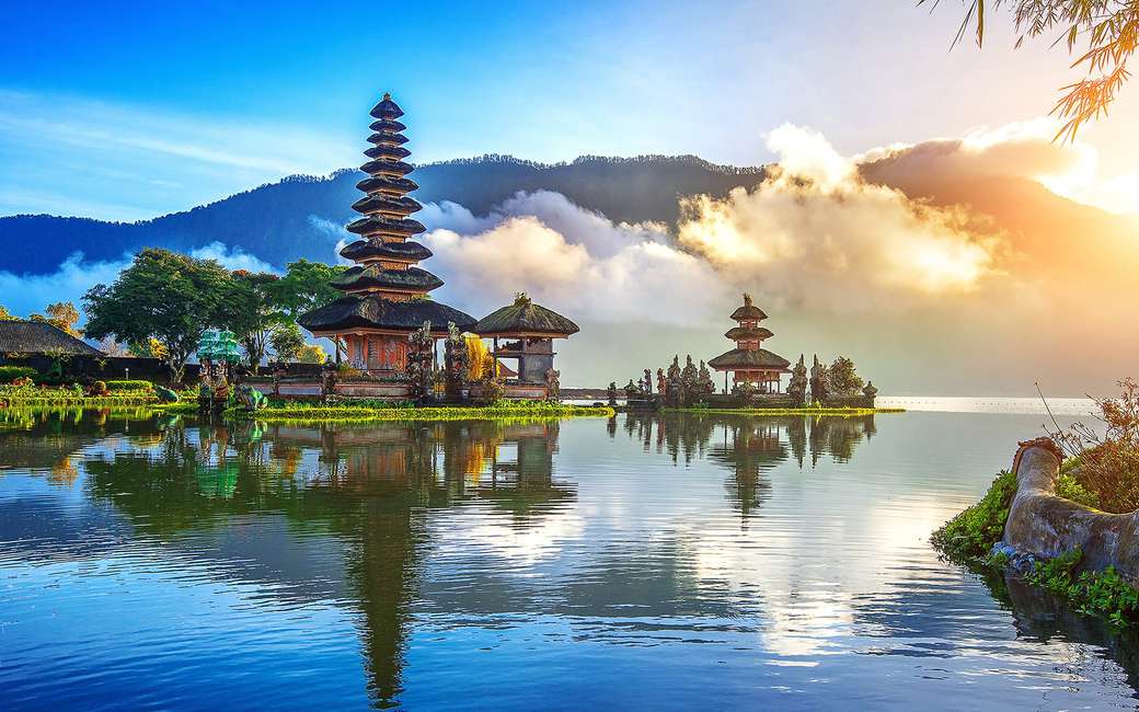 indonesia- templo rompecabezas en línea