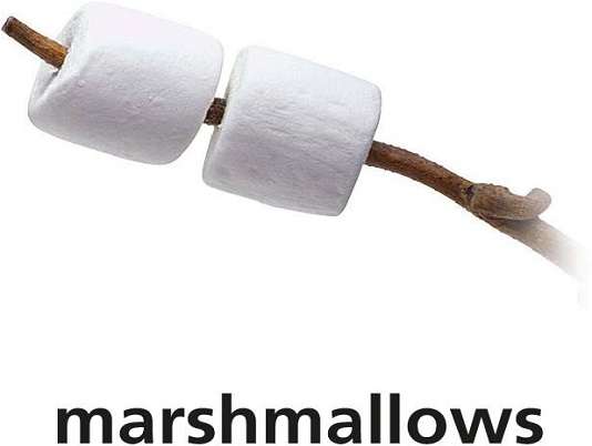 m är för marshmallows Pussel online
