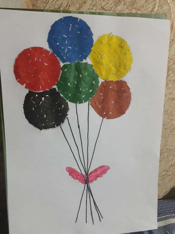 Χρωματιστά μπαλόνια παζλ online