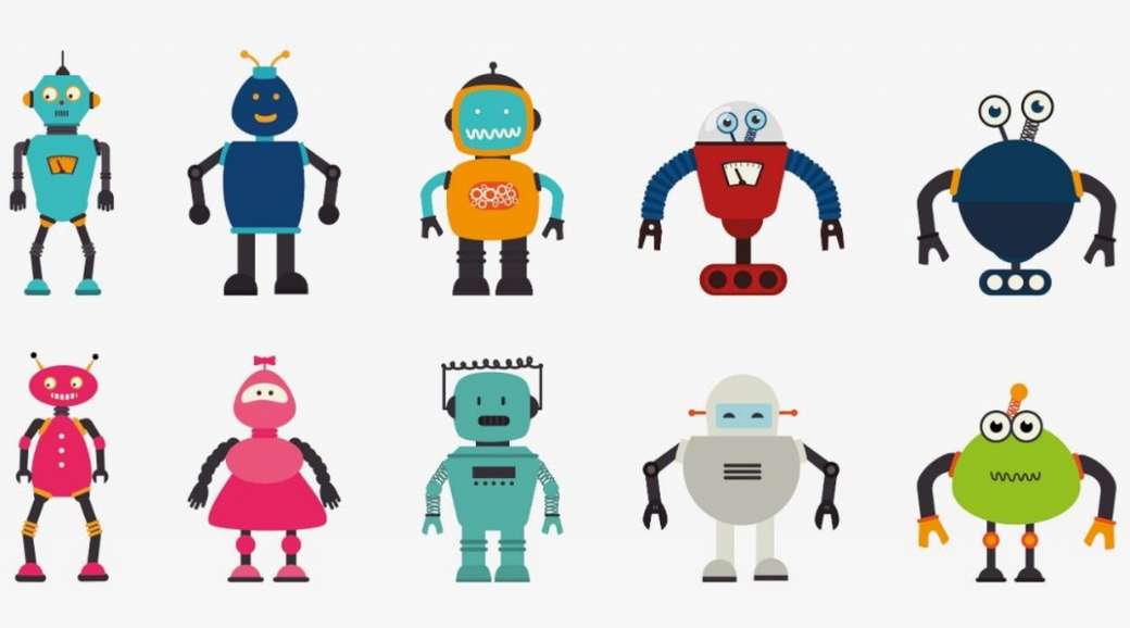 Geweldige robots online puzzel
