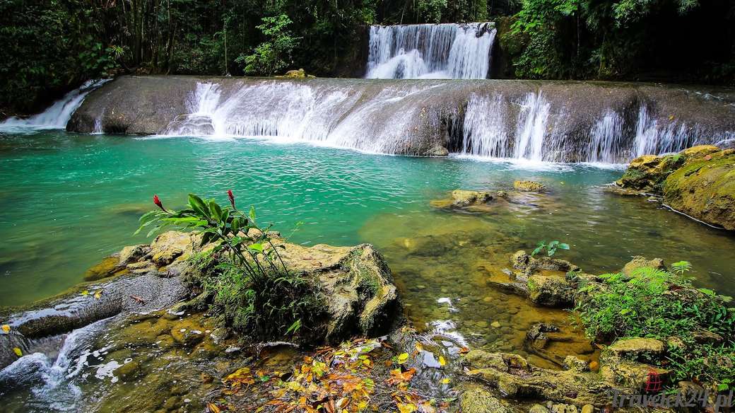 vodopád na Jamajce skládačky online