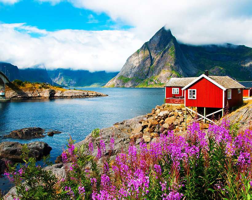 fjordy v Norsku skládačky online
