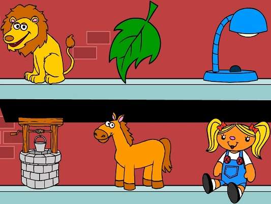 l è per la bambola del cavallo con lampada a foglia di leone puzzle online
