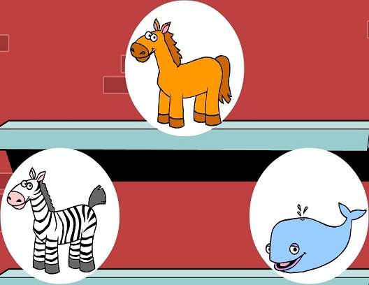 h é para cavalo zebra baleia puzzle online