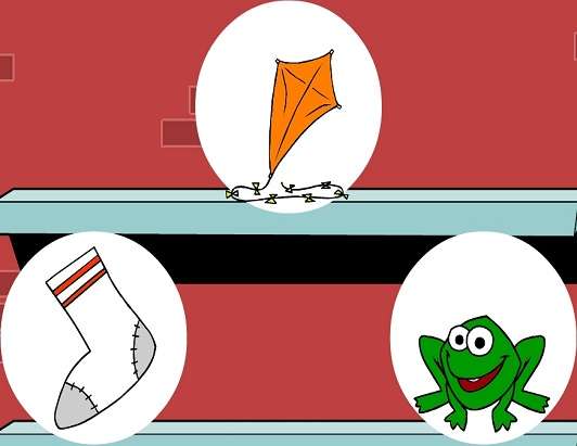 k is voor kite sock frog legpuzzel online