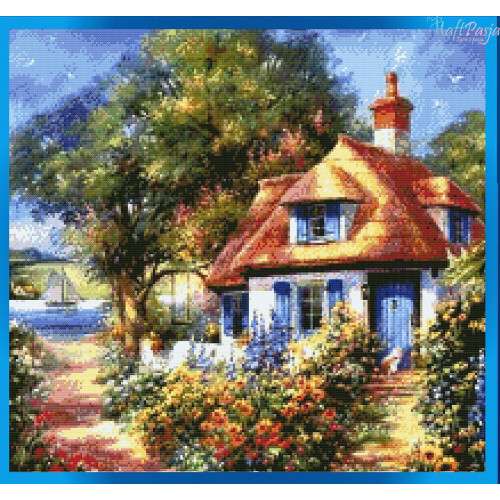 the art of cross-stitch - canvas online puzzle