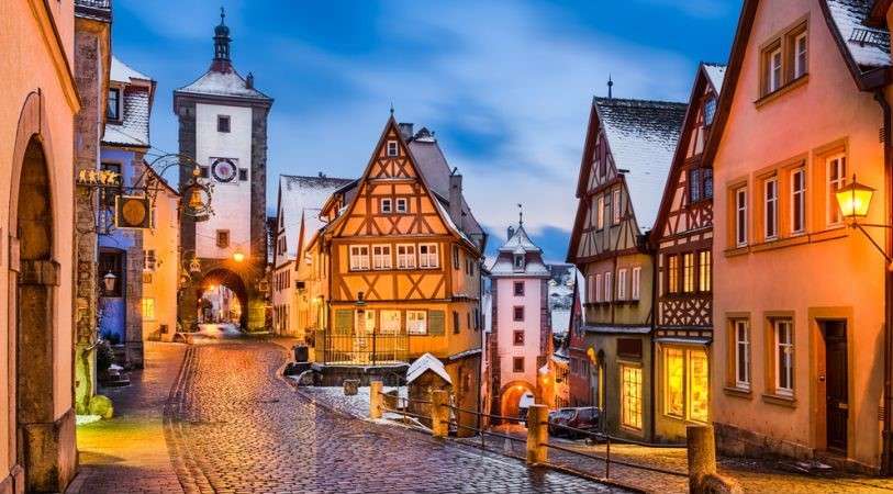 The town of Rothenburg jigsaw puzzle online