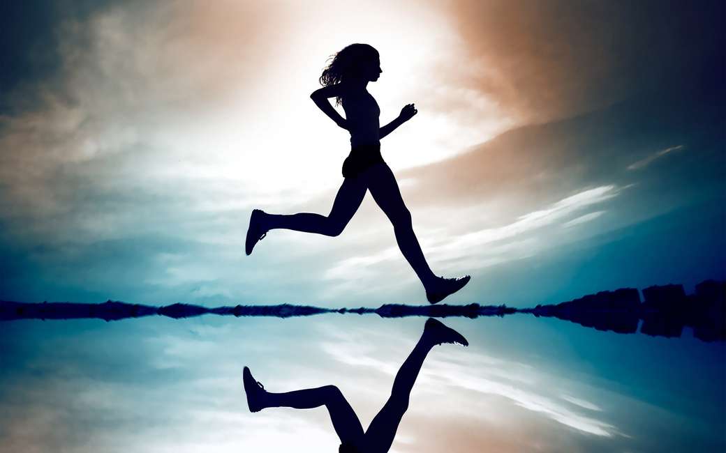 Laufen ist Gesundheit Online-Puzzle