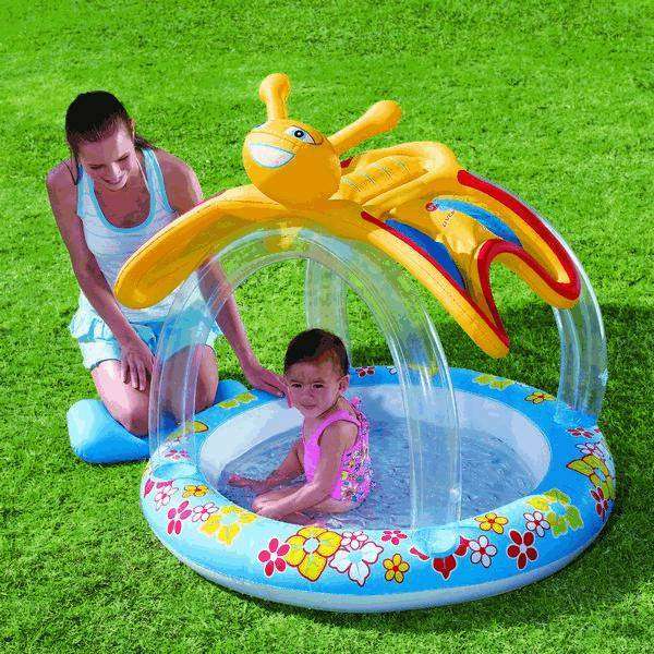 inflatable swimming pool with sunshade online puzzle