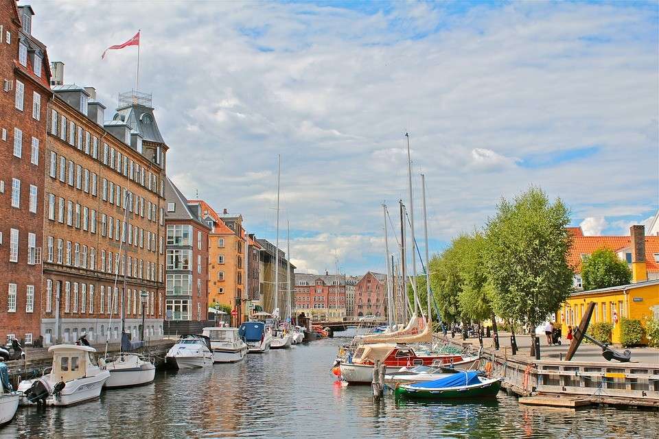Aarhus Stadt in Dänemark Online-Puzzle