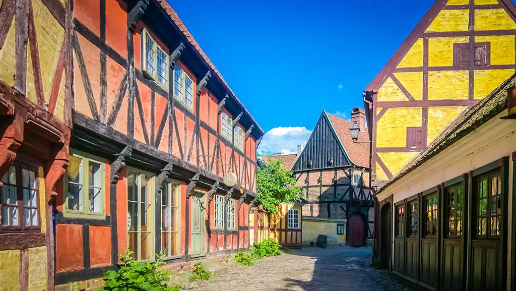 Aarhus stad in Denemarken online puzzel
